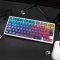 Rainbow 104+11 Fog Transparent PC Pad Printing ai3D Keycaps Set Cherry Profile for Mechanical Keyboard